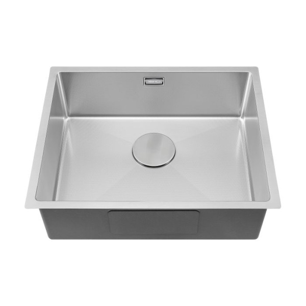 Hex Uno 500 Textured Kitchen Sink - Stainless Steel